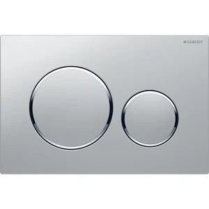 Placca di Comando Sigma 20 Rotondo Cromo Satinata/Cromo Lucido - Geberit
