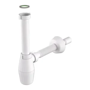 Sifone Tedesco A Bottiglia 1″1/4 x ø 40 mm Flessibile - Per Lavabo - Bonomini